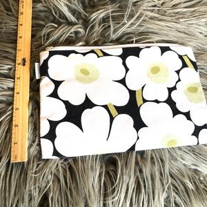 Marimekko classic Unikko patterned make up or pencil bag